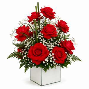 Arranjo de 10 Rosas Colombianas - Incrível