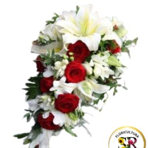 💐 Buquê de Noiva – Rosas e Lírios 💐