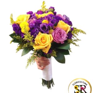 💐 Buquê de Noiva – Rosas e Flores do Campo 💐