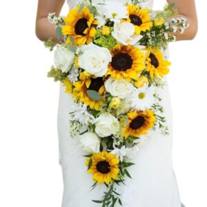 🌻🌹 Buquê de Noiva – Girassóis e Rosas 🌹🌻