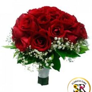 🌹💐 Buquê de Noiva – Rosas Vermelhas 💐🌹