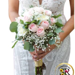 🌹💐 Buquê de Noiva – Rosas Mistas 💐🌹