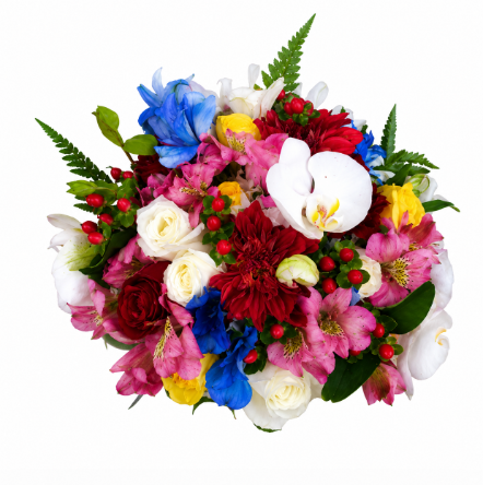 đž BuquĂȘ de Noiva â Flores Mistas com OrquĂdea đž
