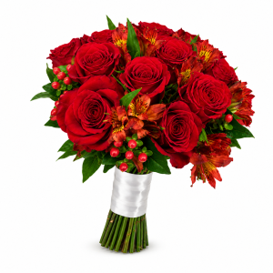 💐 Buquê de Noiva – Rosas Colombianas e Astromélias 💐