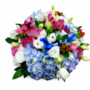 💐 Buquê de Noiva – Flores Mistas com Hortênsias 💐