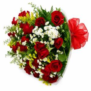 Buquê 24 Rosas - Te amo!
