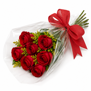 Buquê de 6 Rosas Vermelhas – Amor e Paixão