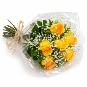 Buquê de 6 Rosas Amarelas – Pequenos Gestos, Grandes Emoções