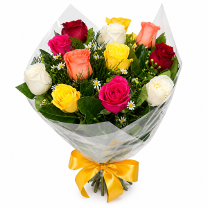 Buquê 12 Rosas - Mix da Primavera