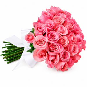 Buquê Luxo 36 Rosas cor de rosas – Amor em Tons de Delicadeza