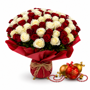 Buquê Rosas 100 Rosas Nacionais - As Cores do Amor