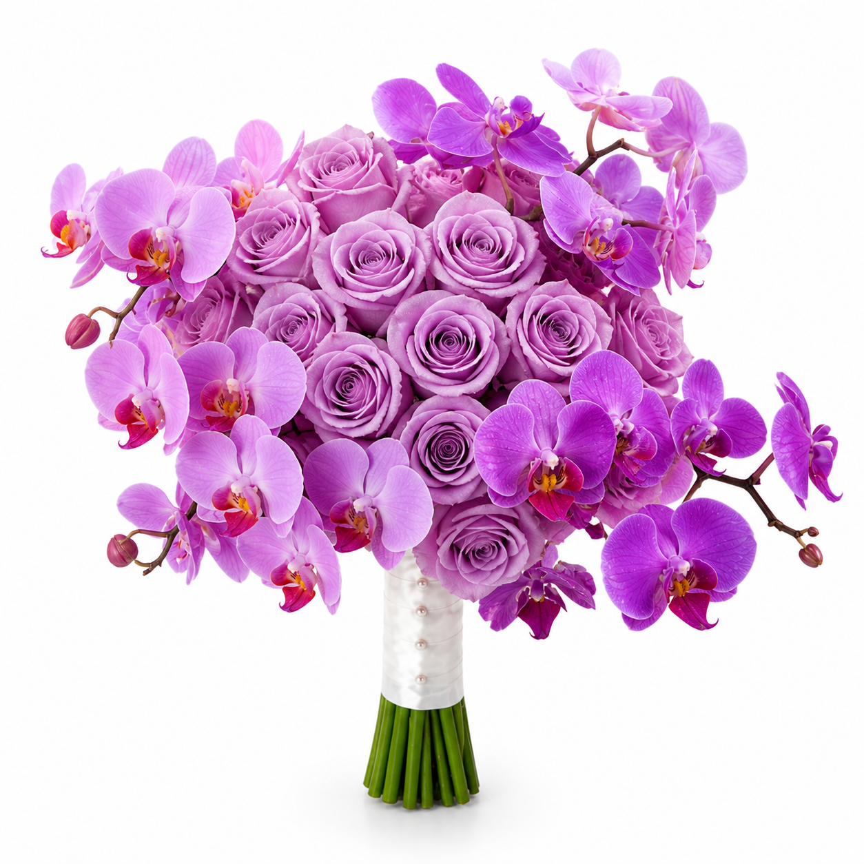 Buquê de Noivas Orquídea Phalaenopsis Lilás