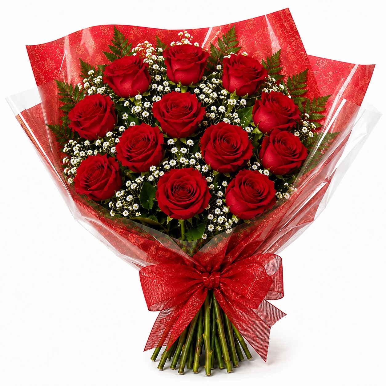 Buquê 12 Rosas Nacionais - O amor é incrível